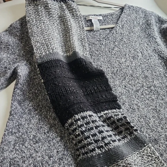 Women's Style & Co Sweater Dress with a Matching Scarf - Picture 12 of 16